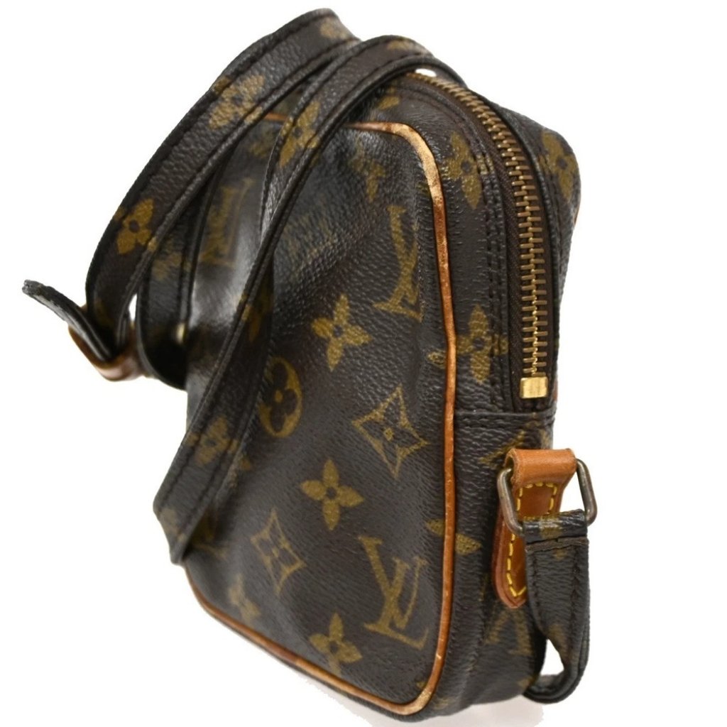 Louis Vuitton Lv Mini Danube Shoulder Bag Monogram Leather Brown